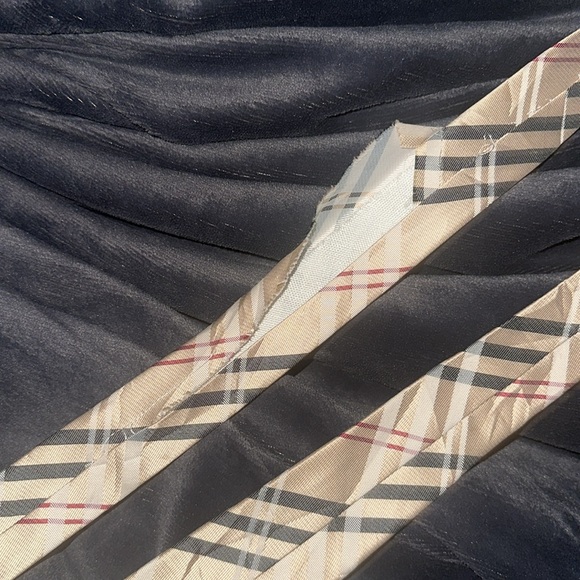 Plaid Patterned Ties Set - Beige, Green, Orange - Picture 3 of 3